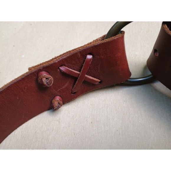 Denim & Supply Ralph Lauren Brown Leather O Ring Buckle Belt Boho Western Small main image 6